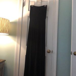Elan Black maxi strapless casual dress